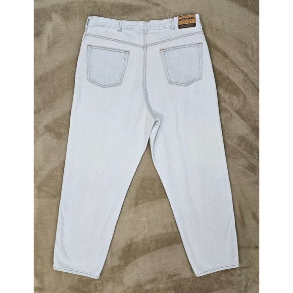 Vintage GITANO JEANS White Acid Washed 80's/90's Baggy Jeans *RARE* - Picture 7 of 10